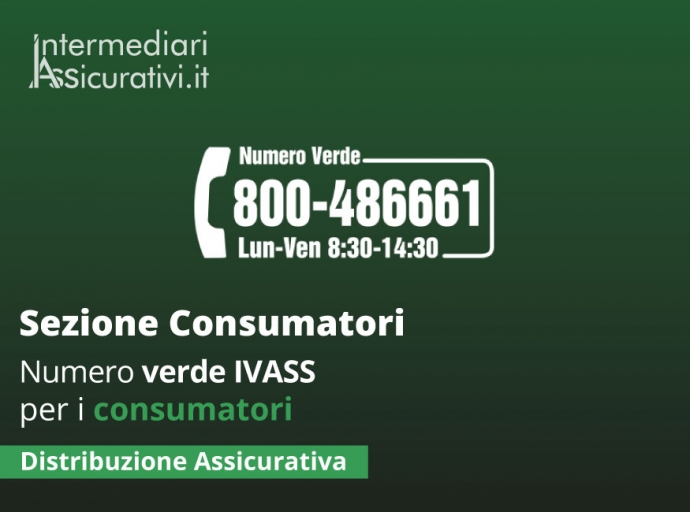 Numero verde IVASS per i consumatori